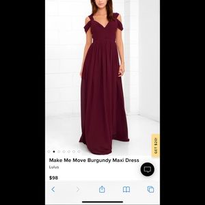 Burgundy Wine Maxi Dress - M